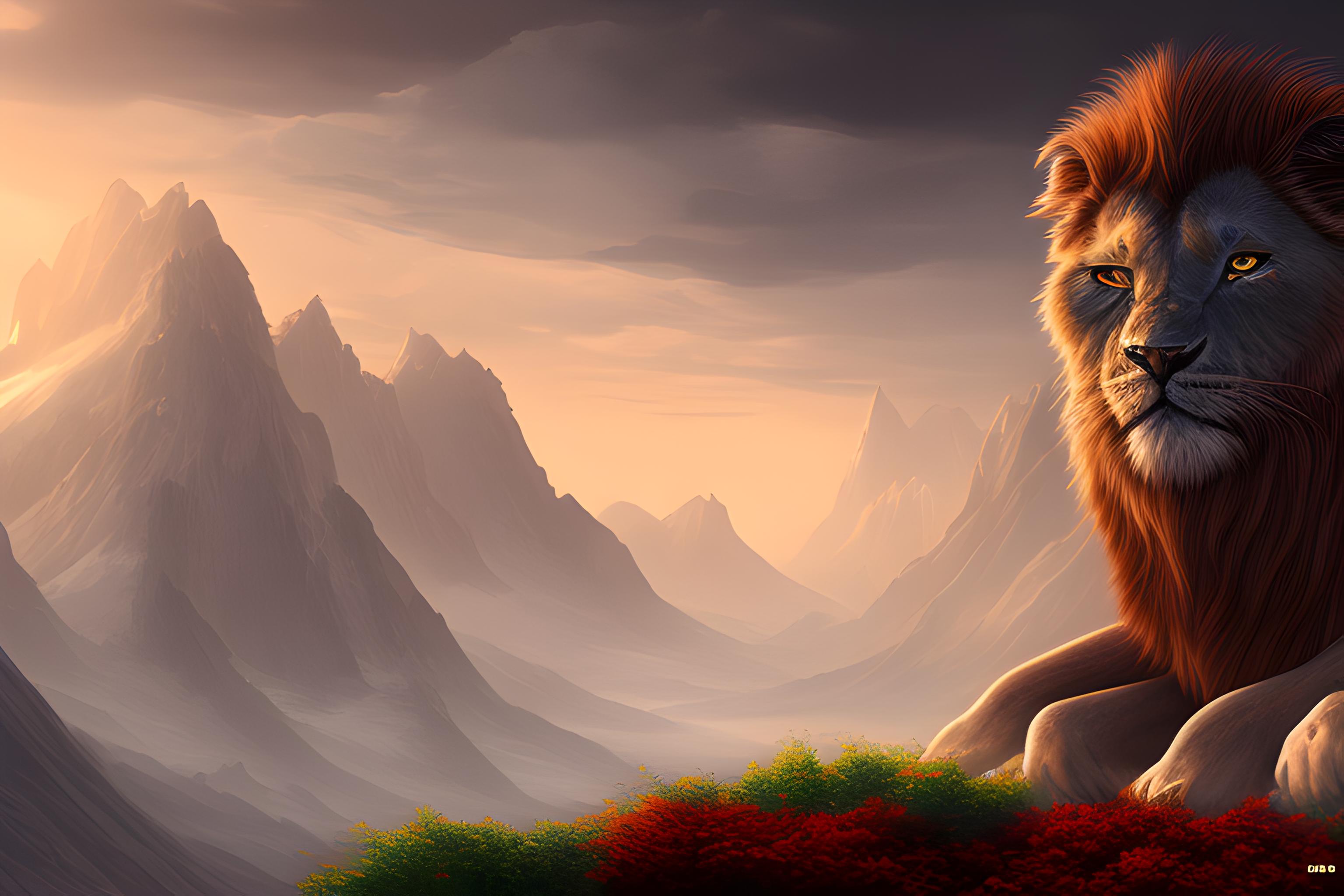 aslan siyah tema 4k
